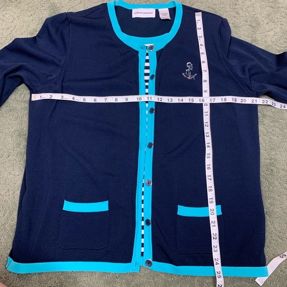 Alfred Dunner L Nautical Pullover w/Anchor Detail - Picture 7 of 7